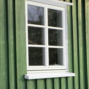 Vindu utvendig.
